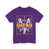 Handyman Handyman Tools Repair T-Shirt - Purple