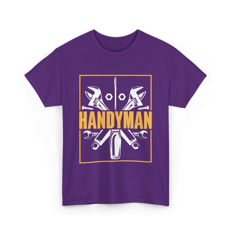 Handyman Handyman Tools Repair T-Shirt - Purple