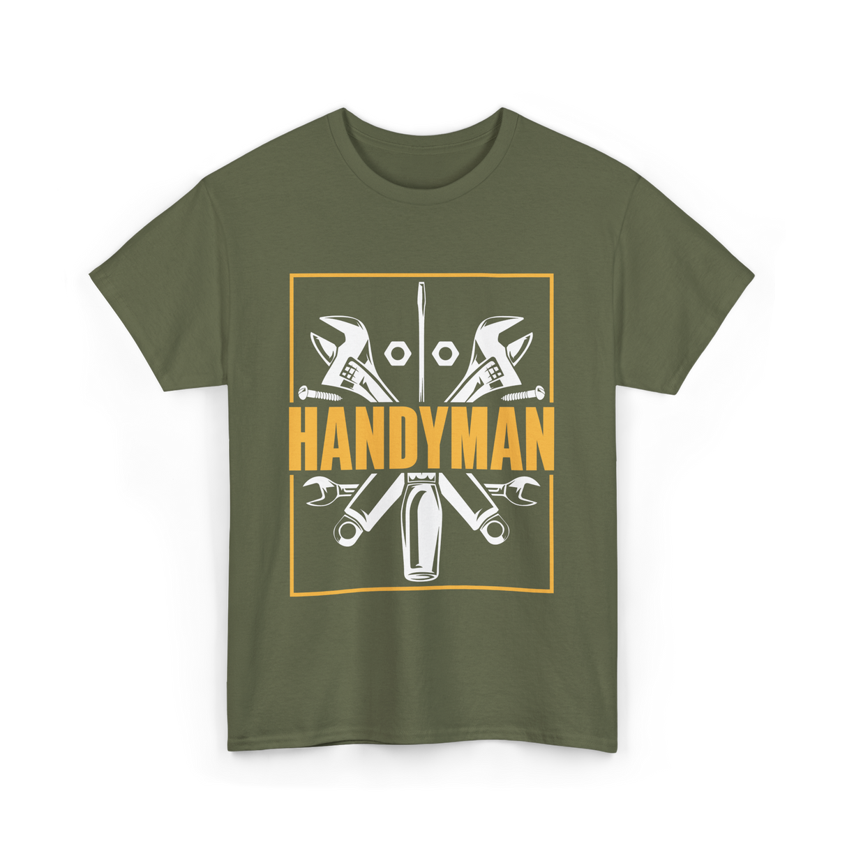 Handyman Handyman Tools Repair T-Shirt - Military Green