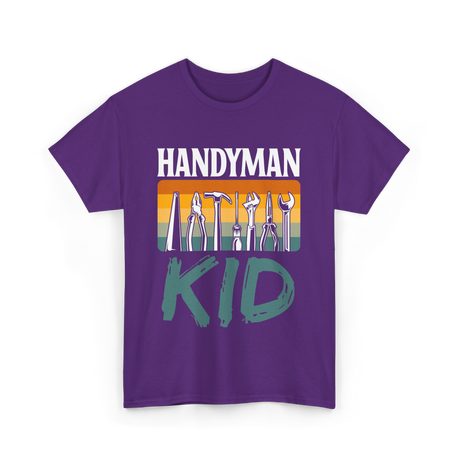 Handyman Kid Tools Tinkerer T-Shirt - Purple