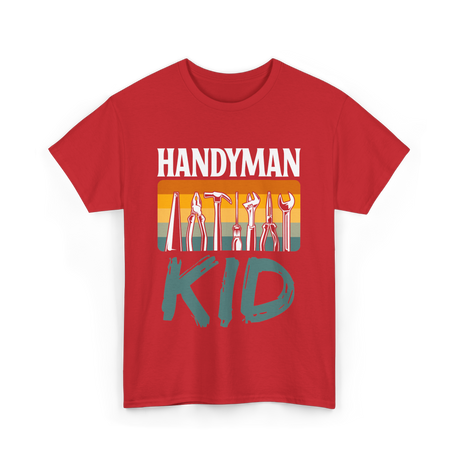 Handyman Kid Tools Tinkerer T-Shirt - Red