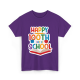 Happy 100th Day School Celebration T-Shirt - Purple