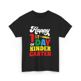 Happy 1st Day Kindergarten Kids T-Shirt - Black