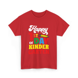 Happy 1st Day Kindergarten Kids T-Shirt - Red