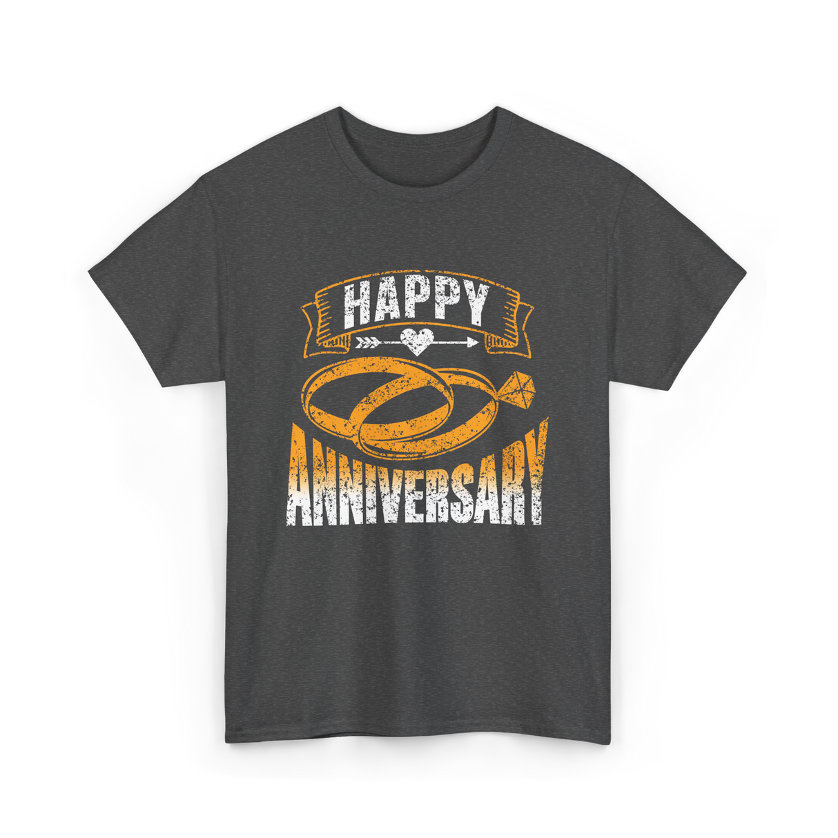 Happy Anniversary Anniversary Celebration T-Shirt - Dark Heather