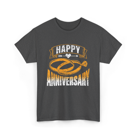 Happy Anniversary Anniversary Celebration T-Shirt - Dark Heather