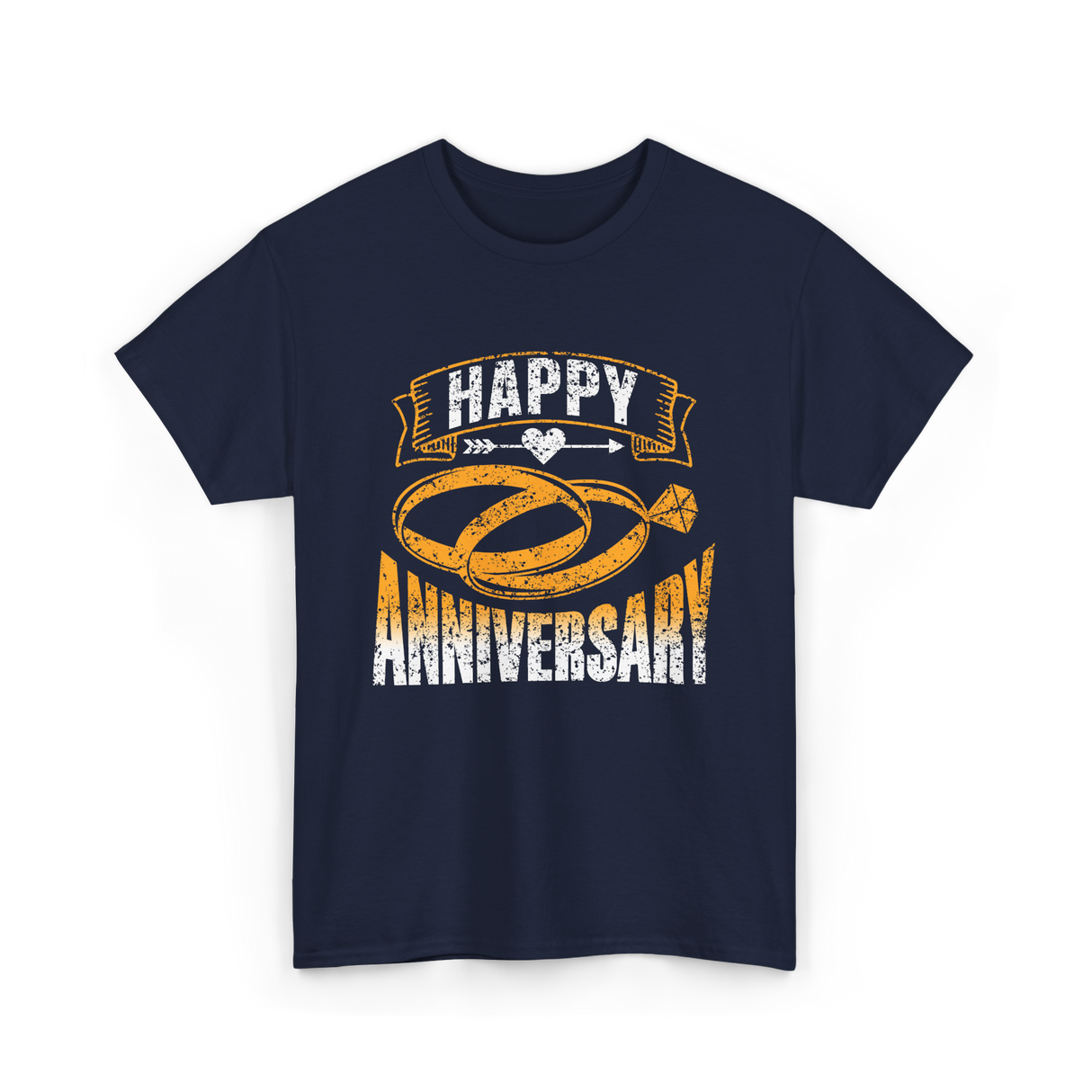 Happy Anniversary Anniversary Celebration T-Shirt - Navy