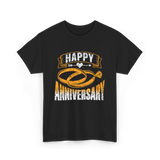 Happy Anniversary Anniversary Celebration T-Shirt - Black