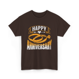 Happy Anniversary Anniversary Celebration T-Shirt - Dark Chocolate