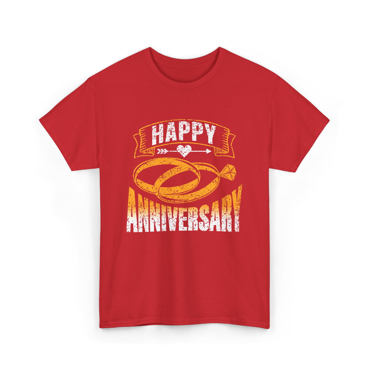 Happy Anniversary Anniversary Celebration T-Shirt - Red