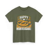 Happy Anniversary Anniversary Celebration T-Shirt - Military Green