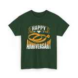 Happy Anniversary Anniversary Celebration T-Shirt - Forest Green