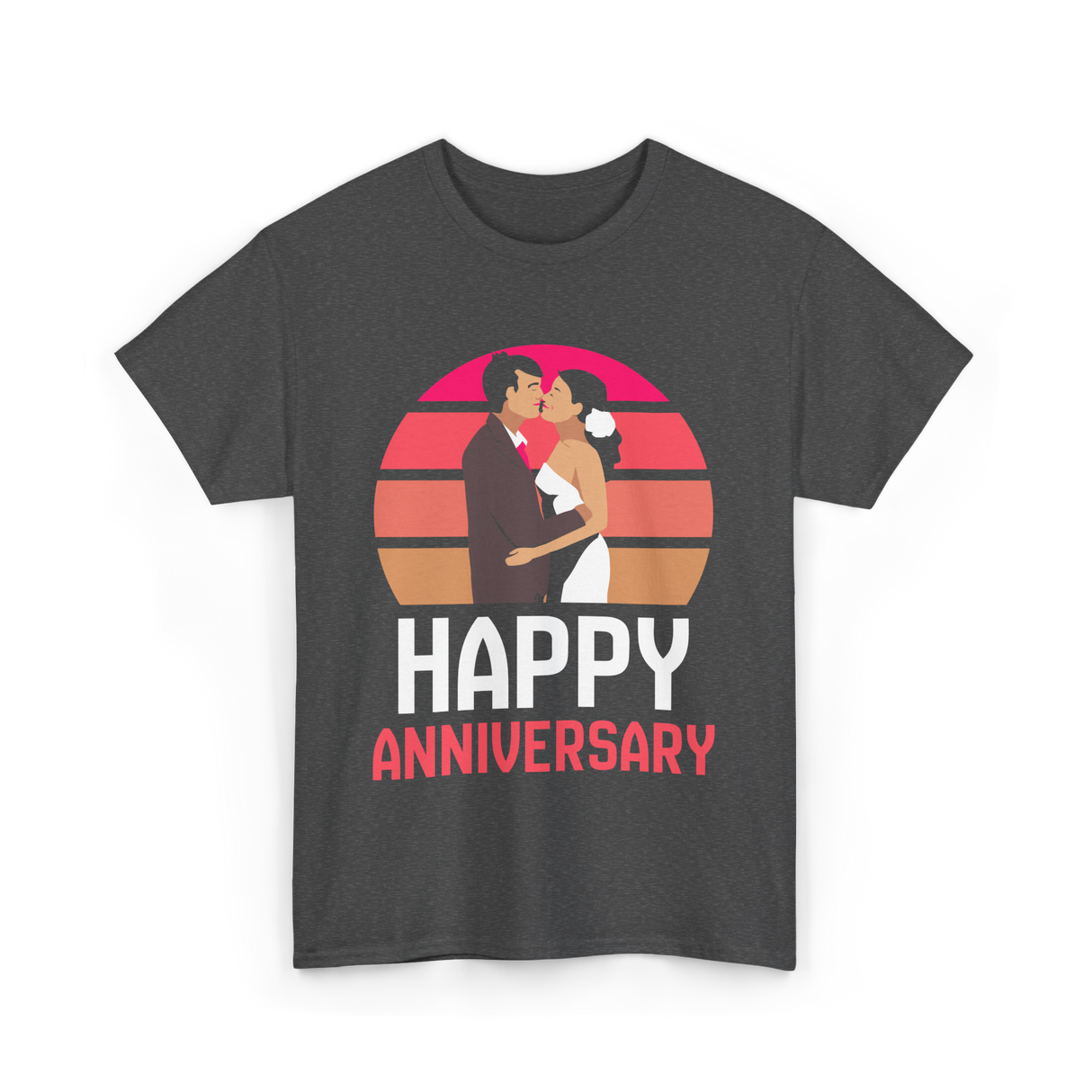 Happy Anniversary Anniversary Love T-Shirt - Dark Heather