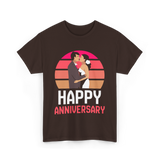 Happy Anniversary Anniversary Love T-Shirt - Dark Chocolate