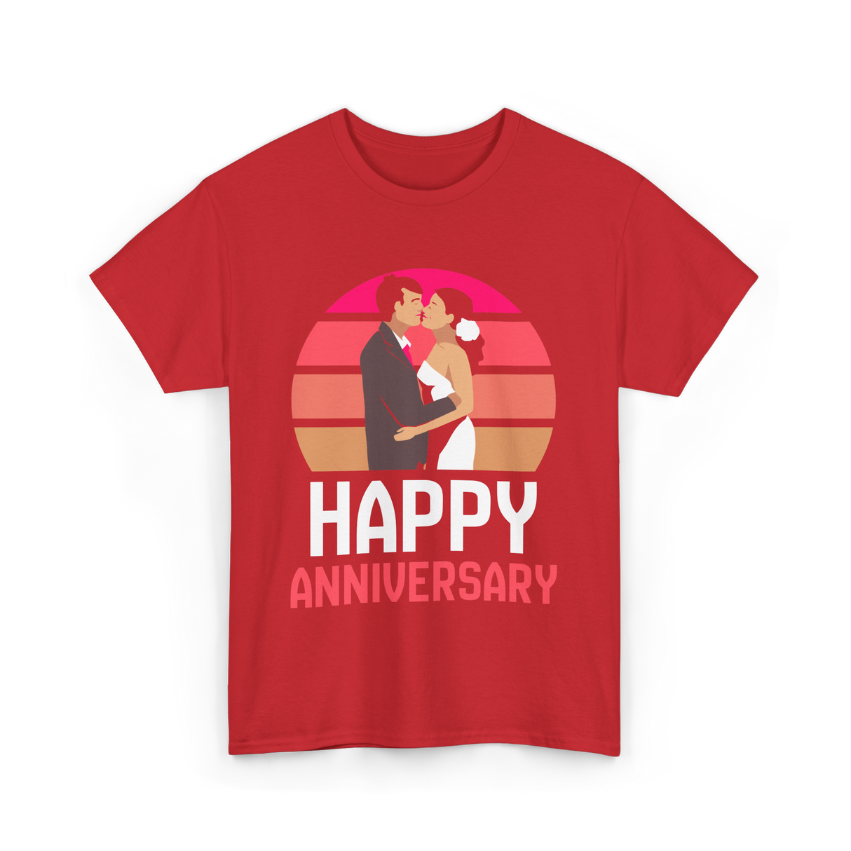 Happy Anniversary Anniversary Love T-Shirt - Red