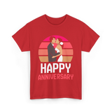 Happy Anniversary Anniversary Love T-Shirt - Red