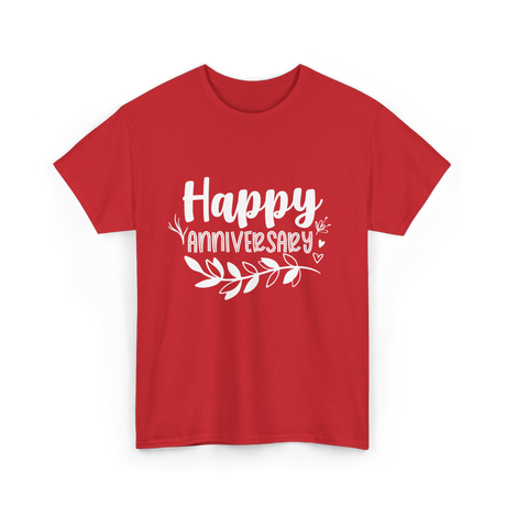 Happy Anniversary Anniversary Wedding T-Shirt - Red