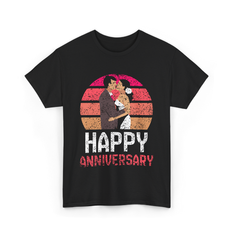 Happy Anniversary Marriage T-Shirt - Black