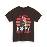 Happy Anniversary Marriage T-Shirt - Dark Chocolate