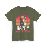 Happy Anniversary Marriage T-Shirt - Military Green