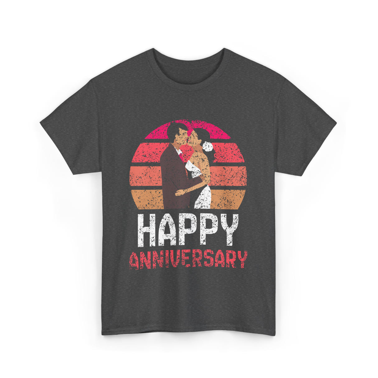 Happy Anniversary Marriage T-Shirt - Dark Heather