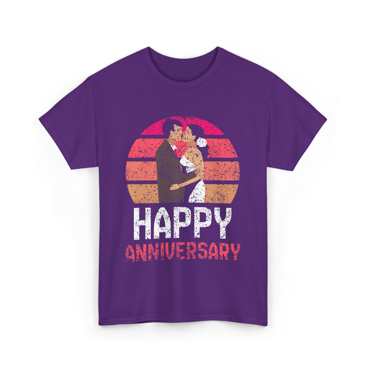 Happy Anniversary Marriage T-Shirt - Purple