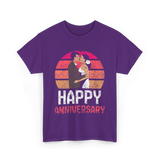 Happy Anniversary Marriage T-Shirt - Purple