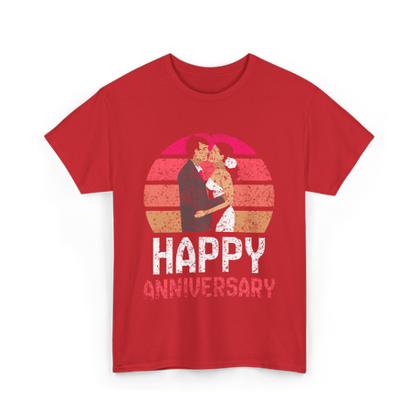 Happy Anniversary Marriage T-Shirt - Red