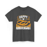 Happy Anniversary Rings Wedding T-Shirt - Dark Heather