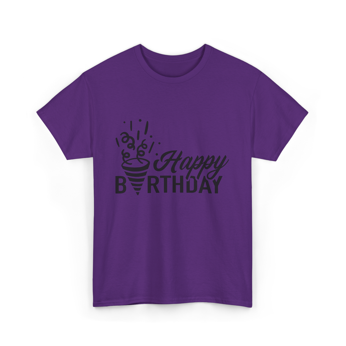 Happy Birthday Celebration Birthday T-Shirt - Purple