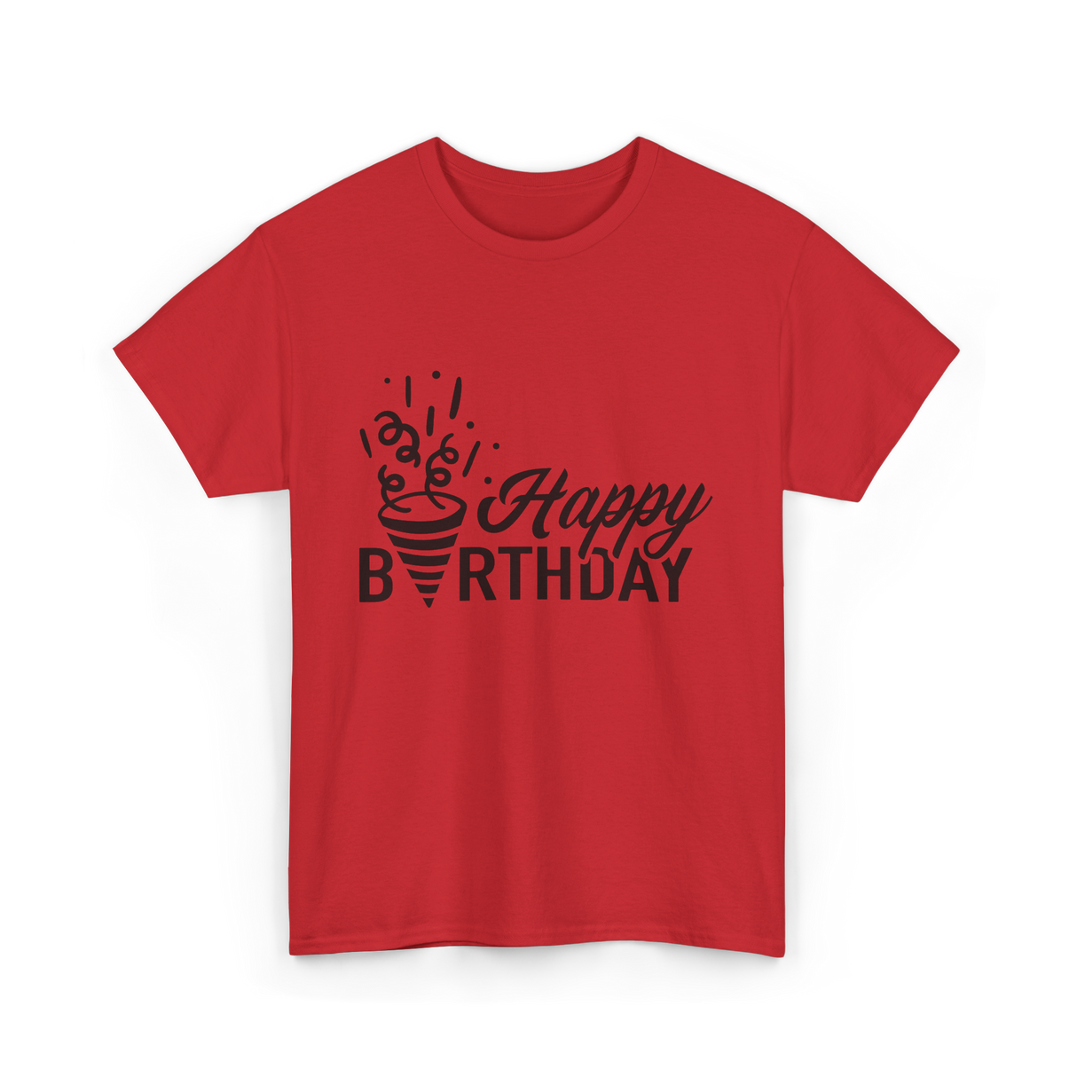 Happy Birthday Celebration Birthday T-Shirt - Red