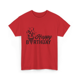 Happy Birthday Celebration Birthday T-Shirt - Red