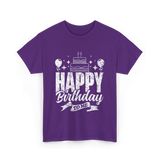 Happy Birthday To Me Celebration T-Shirt - Purple