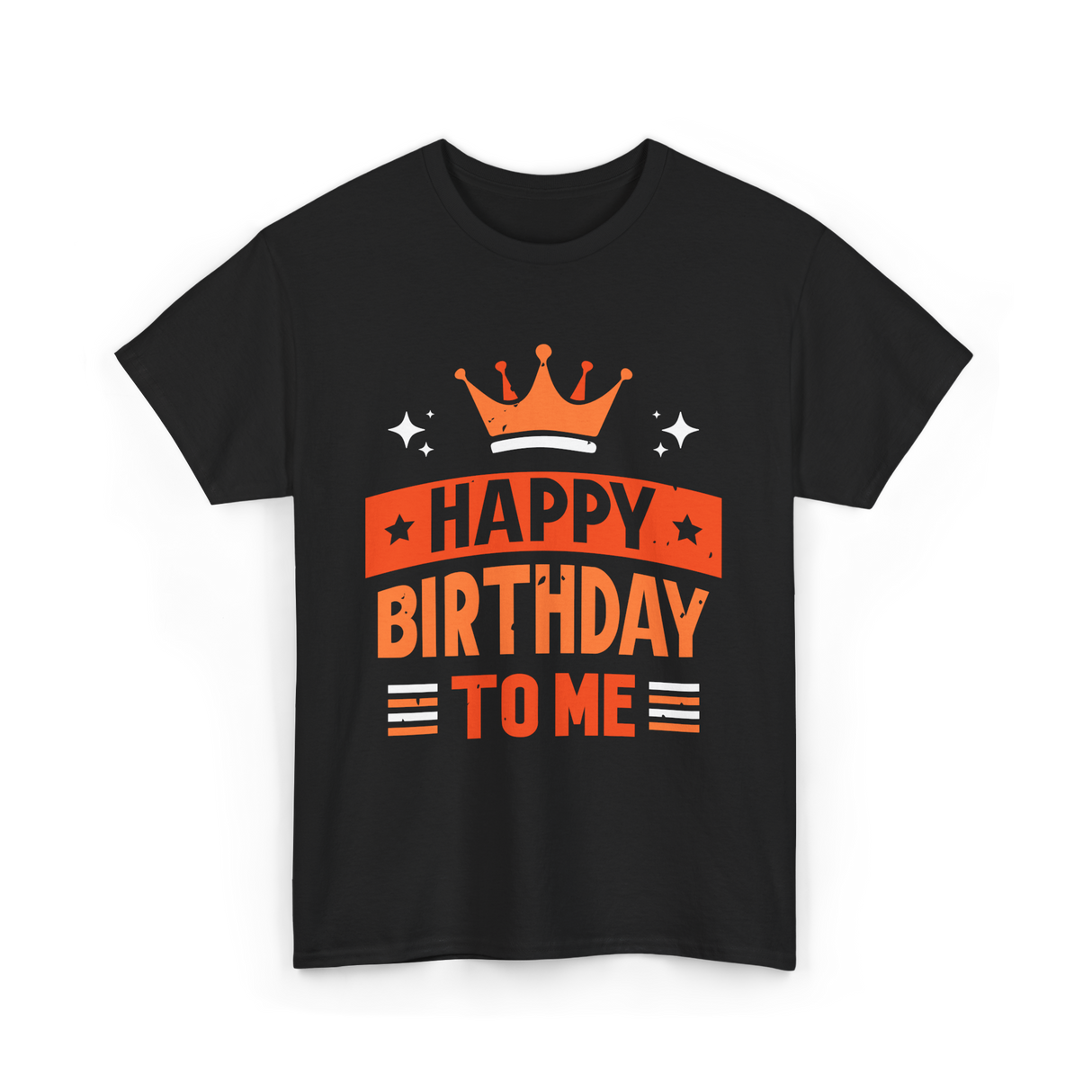 Happy Birthday To Me Celebration T-Shirt - Black