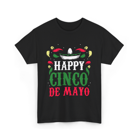 Happy Cinco De Mayo Celebration T-Shirt - Black