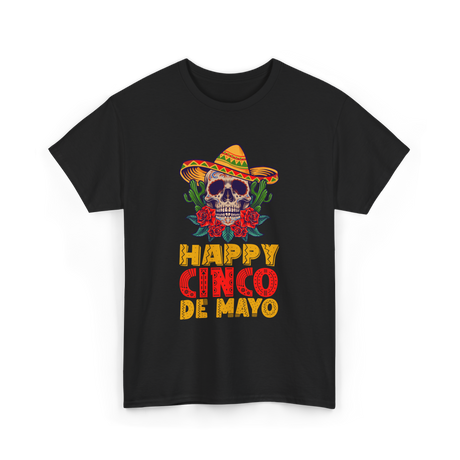 Happy Cinco De Mayo Fiesta T-Shirt - Black