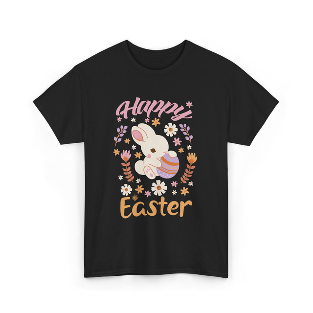 Happy Easter Bunny Easter T-Shirt - Black