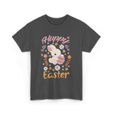 Happy Easter Bunny Easter T-Shirt - Dark Heather