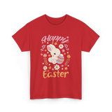 Happy Easter Bunny Easter T-Shirt - Red