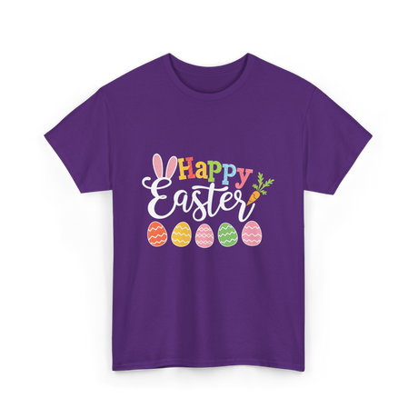 Happy Easter Bunny T-Shirt - Purple