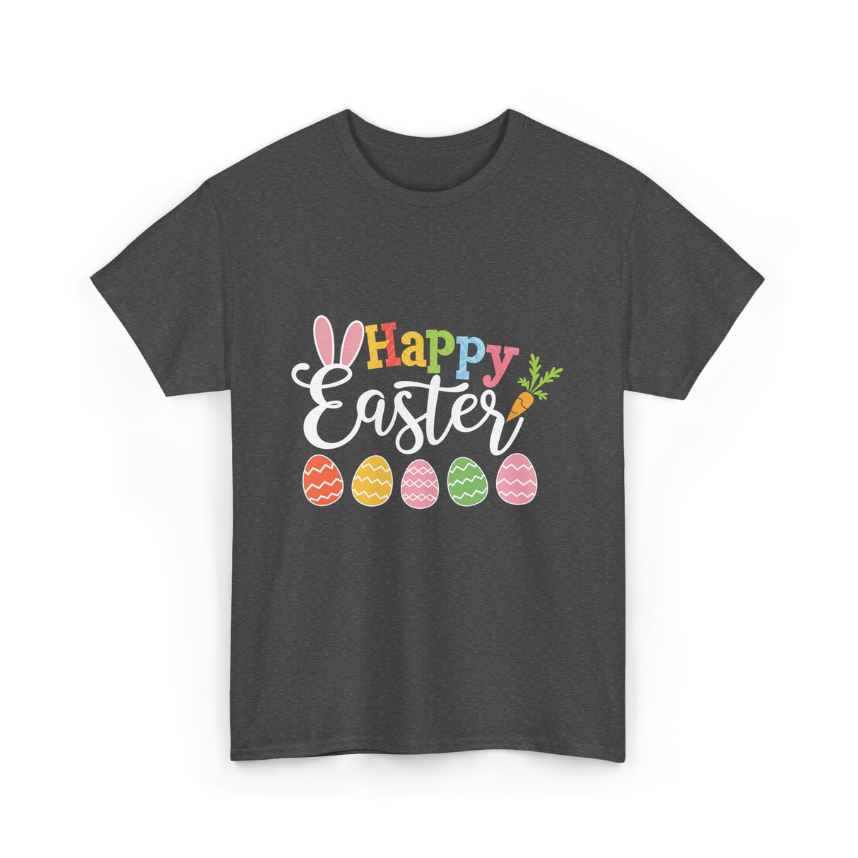 Happy Easter Bunny T-Shirt - Dark Heather