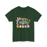 Happy Easter Bunny T-Shirt - Forest Green