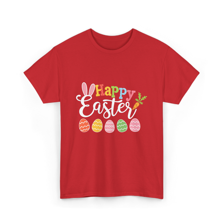 Happy Easter Bunny T-Shirt - Red