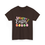 Happy Easter Bunny T-Shirt - Dark Chocolate