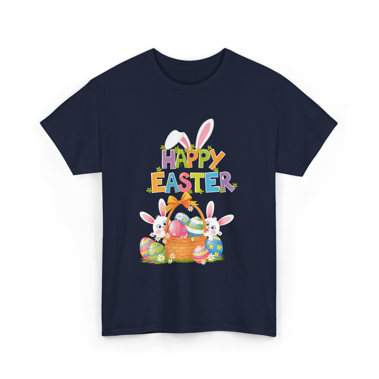 Happy Easter Easter Bunny T-Shirt - Navy