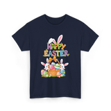 Happy Easter Easter Bunny T-Shirt - Navy