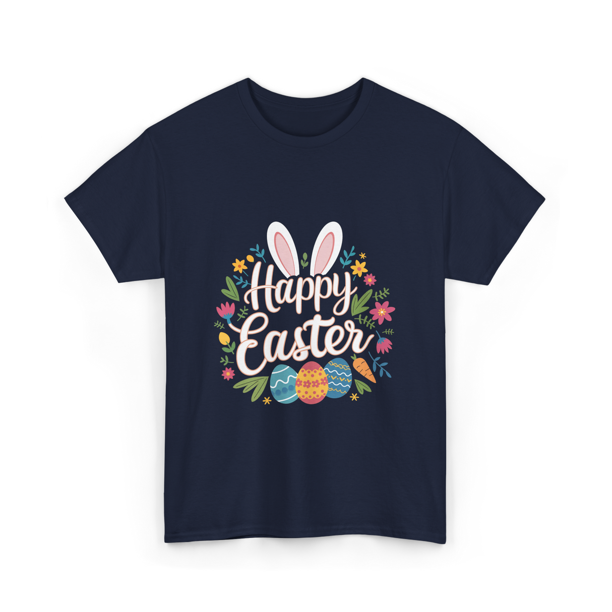 Happy Easter Easter Bunny T-Shirt - Navy