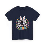 Happy Easter Easter Bunny T-Shirt - Navy