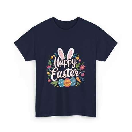 Happy Easter Easter Bunny T-Shirt - Navy