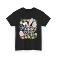 Happy Easter Easter Bunny T-Shirt - Black